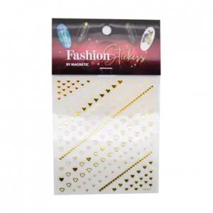 Fashion Sticker Hearts Gold