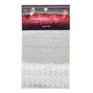 Fashion Sticker Square Silver