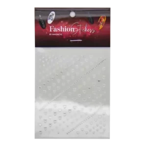 Fashion Sticker Hearts Silver